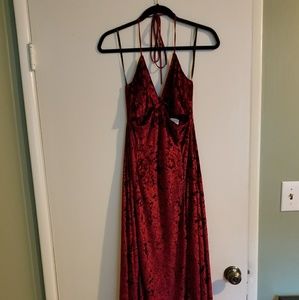 Velvet prom dress